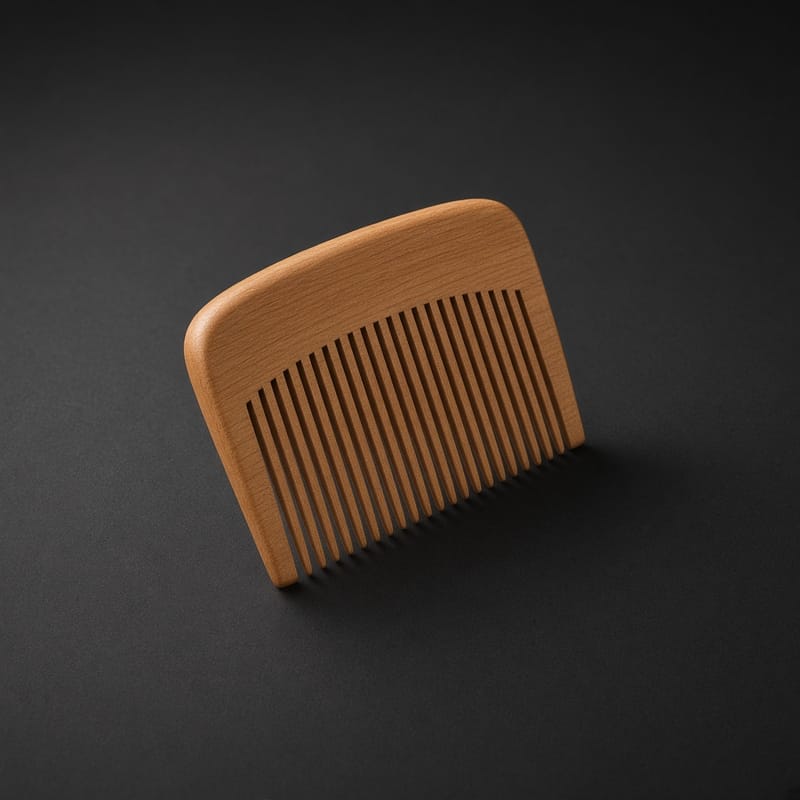 Wooden comb for scalp and hair care in the Aventura cabinet