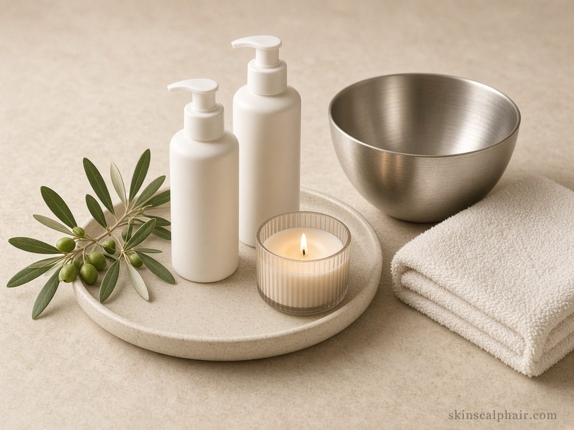Facial products used in the cabinet
